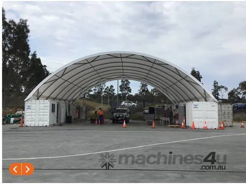 CONTAINER DOME SHELTER C/W CONTAINERS