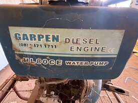 Garpen Diesel Engine Water Pump with Brick Trolley - picture0' - Click to enlarge