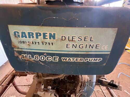 Garpen Diesel Engine Water Pump with Brick Trolley