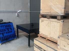 1500mm x 1500mm Weld Table with 80 Piece Clamping Kit and Trolley - Brand New (as pictured) - picture0' - Click to enlarge