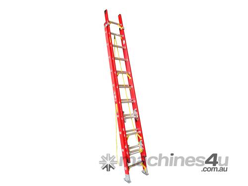 caption Fibreglass Extension Ladder 3.8m - 6.5m (available in different sizes)