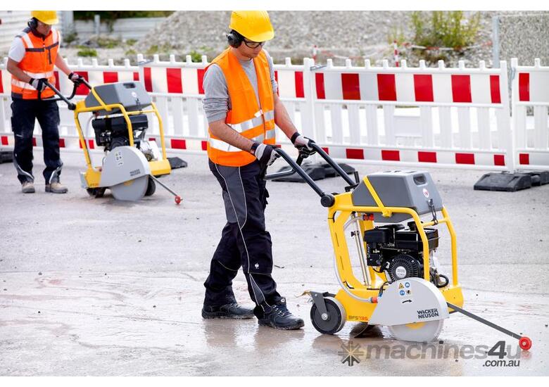 caption Gasoline Floor saws BFS