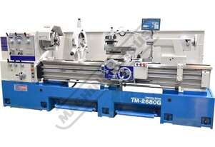 TM-2680G Centre Lathe 660 x 2000mm Turning Capacity - 120mm Spindle Bore Includes Digital Readout
