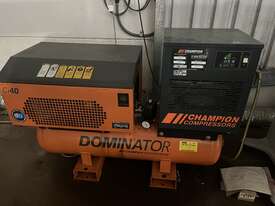 Champion Ci40 Rotary Screw Compressor with a CRD102 Compressed air dryer - picture0' - Click to enlarge