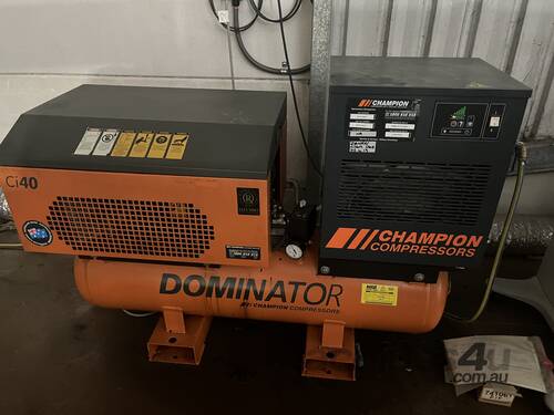 Champion Ci40 Rotary Screw Compressor with a CRD102 Compressed air dryer