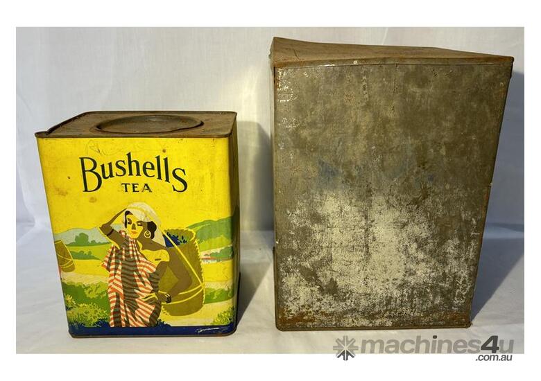 caption QTY 2 X TEA TINS