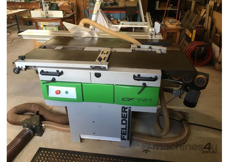 caption FELDER CF741 COMBINATION TABLE SAW, PLANER/THICKNESSER AND SPINDLE MOULDER