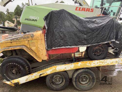 caption 1974 Toyota Pickup Truck & Trailer Combination