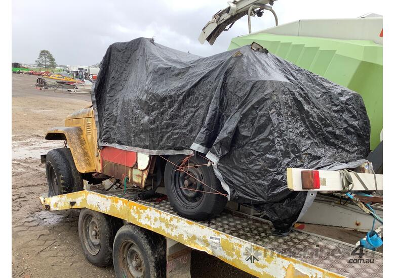 caption 1974 Toyota Pickup Truck & Trailer Combination