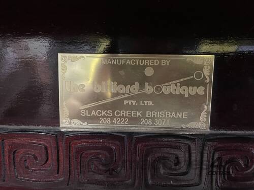 caption 9ft Solid Slate Pool Table & Accessories