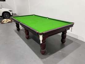 9ft Solid Slate Pool Table & Accessories - picture1' - Click to enlarge
