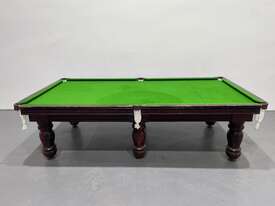 9ft Solid Slate Pool Table & Accessories - picture2' - Click to enlarge