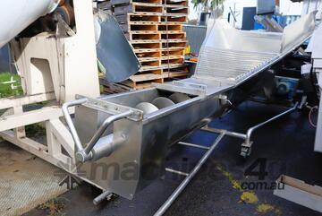 Stainless Steel Hopper Screw Auger Feeder - 4m Long