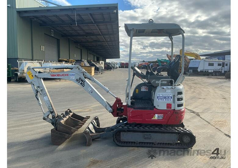 caption 2017 Takeuchi TB215R Excavator (Rubber Tracked)