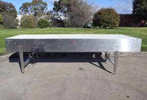 Stainless Steel Motorised Belt Conveyor - 3.4m Long