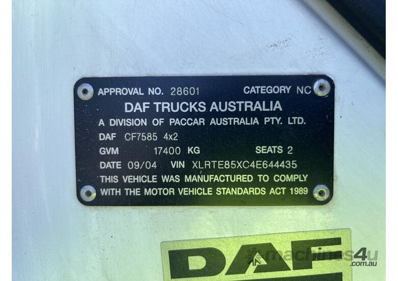 2004 DAF CF7585   4x2 Prime Mover