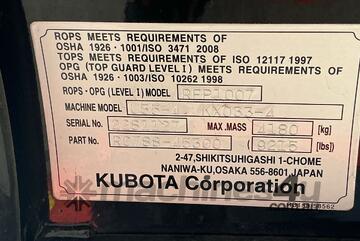 Kubota U35-4 Excavator (Rubber Padded)