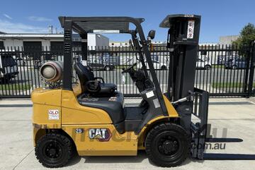 CAT 2.5t 2021 Model Container Entry Forklift, EFI, LPG, S/S Very low hours