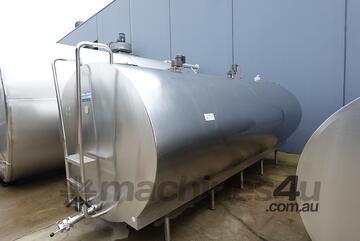 Tank, Stainless Steel Jacketed Horizontal Mixing Tank, 12000Lt, 2290mm Dia x 4480mm L