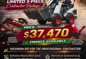 Brand New Ozziquip AL20 Mini Loader, Trencher, Chipper Package.