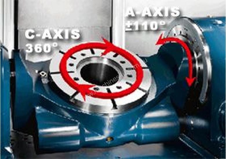 caption Pinnacle AX450 - 5 Axis Machining Center