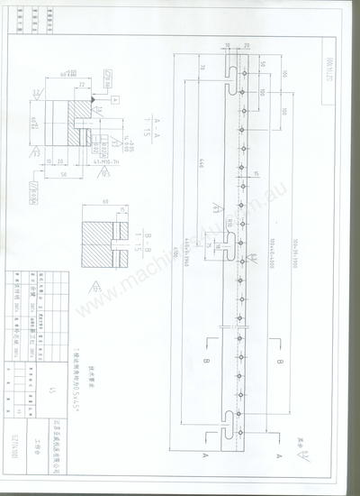 Click to view full size photos MULTI-VEE DIE BLOCK FOR PRESS BRAKE 150SQ X 4100