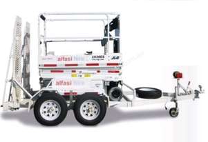 19E Scissor on New Tandem Trailer