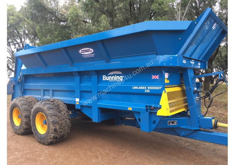 caption Bunning 230WB Manure Spreader