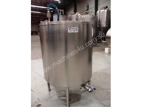 Stainless Steel Jacketed Tank, Capacity: 1,000Lt