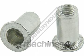 Rivet Nut Inserts - M5 x 0.8mm Aluminium Qty 50 In Pack