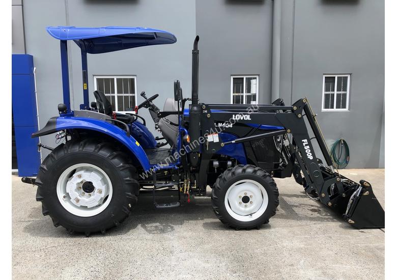 caption 60HP 4WD ROPS TRACTOR WITH 4 IN 1 LOADER