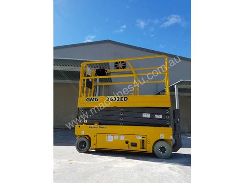 GMG 2632ED Electric Drive Slab Scissor Lift - With Industry First 10 x 5 Warranty