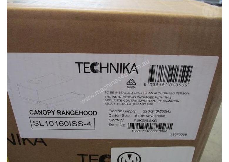 Used Technika Technika 600mm Canopy Range Hood Canopy & Exhaust Hoods
