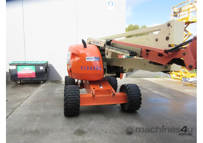 caption 2008 JLG 450AJ 45ft Knuckle Boom Lift – Flexible Reach & Exceptional Maneuverability!
