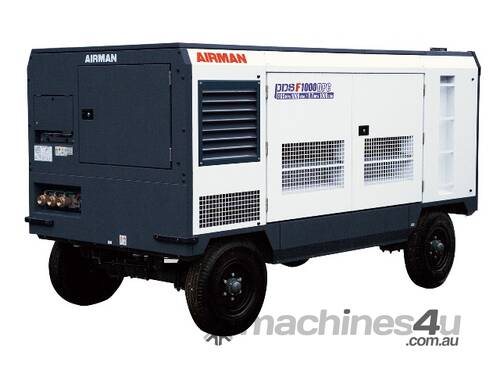AIRMAN PDSF1000DPC-4C5: 1000cfm Portable Diesel Compressor on Wagon Wheels 