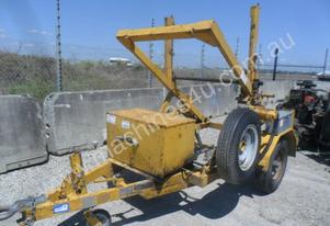 1.5 ton cable drum trailer with drum drive