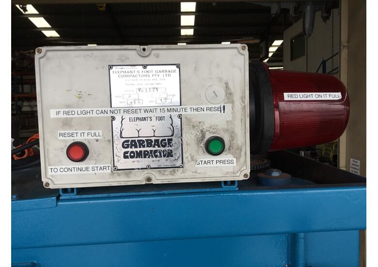 caption ELEPHANTS FOOT COMPACTOR BALER