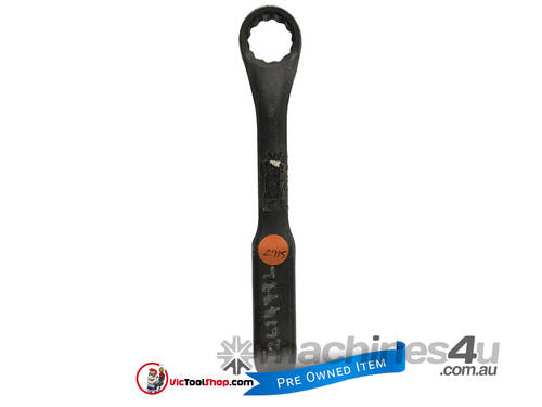 Urrea Ring Spanner, Ring end slogging wrench, flogging spanner, 36mm Metric (x 300mm long) CRANKED