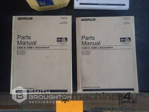 CATERPILLAR 330D EXCAVATOR SERVICE, PARTS & OPERATION MANUALS