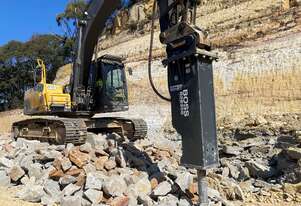 BOSS Hydraulic Rock Breaker Suitable for 18-26T Excavators - Power & Precision!