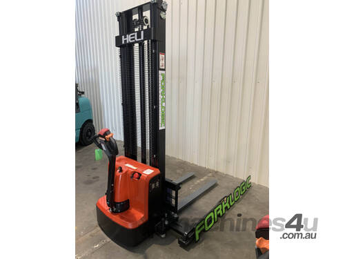 Heli Electric 1.3 Tonne Walk Behind Stacker 