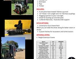 Hydraulic Post Driver with Euro Hitch - picture0' - Click to enlarge