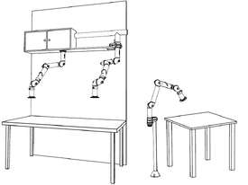 BenchTop Extraction Arm FX2 100 CHEM for Fume Control by Nederman - picture1' - Click to enlarge