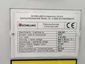 Schelling S45 Beam Saw - 45° Programmable tilt - picture2' - Click to enlarge