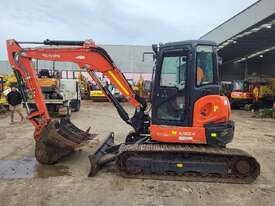 2020 KUBOTA U55-4 EXCAVATOR WITH A/C CAB, HITCH, BUCKETS AND 2410 HOURS - picture0' - Click to enlarge