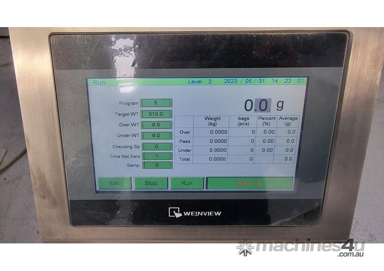 caption CHECKWEIGHER FOR FOOD ITEMS