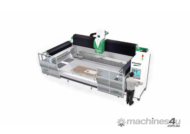 caption Prussiani Engineering Platino - CNC Working Center - Quality 100% Italian made with Warranty
