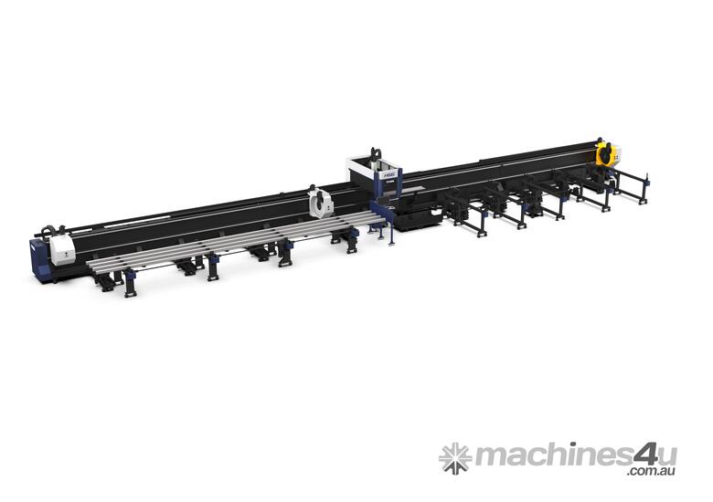 HSG TX12036S 6kW Tube Fiber Laser Cutting Machine | 3+1 Twin-chuck 