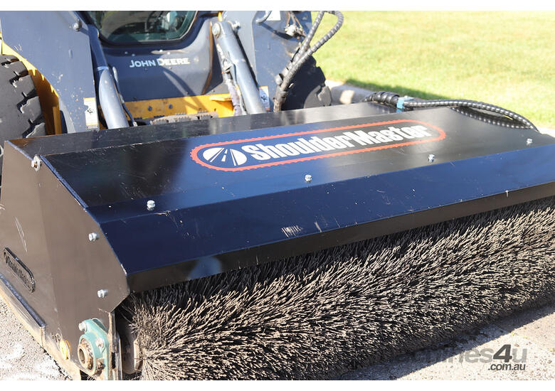 Aus Made Skid Steer Sweeper: SHOULDERMASTER TB1800 - tough, reliable, and easy to use!