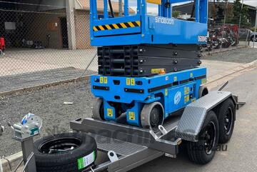 0608ME Scissor Lift & 7x3 Trailer Package